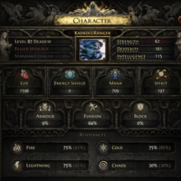 【lvl 87 DeadEye & lvl 86 StormWeaver Standard League】✦  2 Premium Tabs ✦ SS Desc ✦ 252 Hours // Instant Delivery 1
